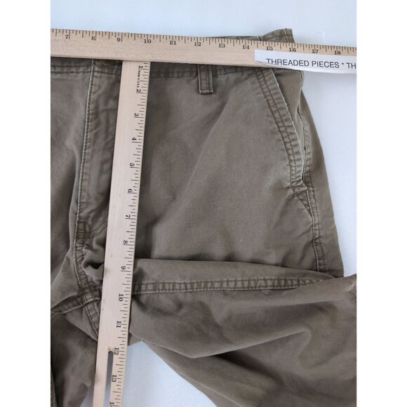 Gap Cargo Shorts Mens 32 Green Casual Hike Outdoor Y2K Gorpcore Thick Cotton - Picture 8 of 9